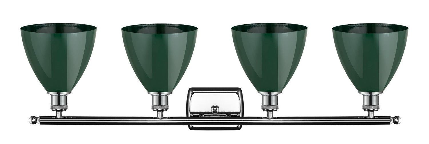 Innovations 516-4W-PC-MBD-75-GR Four Light Bath Vanity, Polished Chrome
