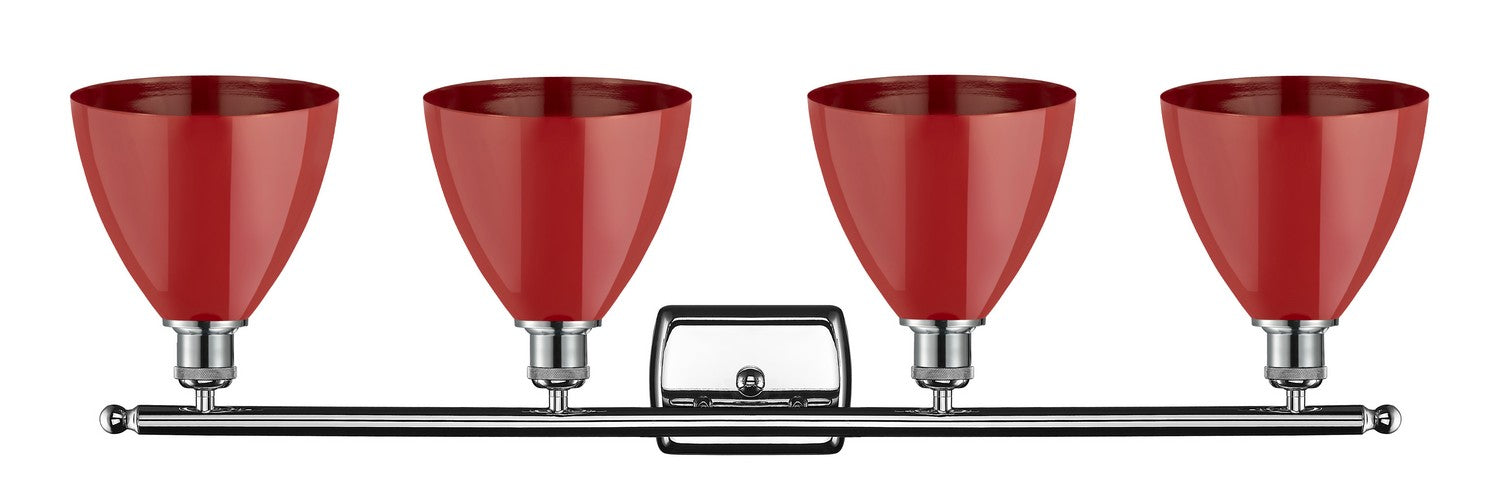 Innovations 516-4W-PC-MBD-75-RD Four Light Bath Vanity, Polished Chrome