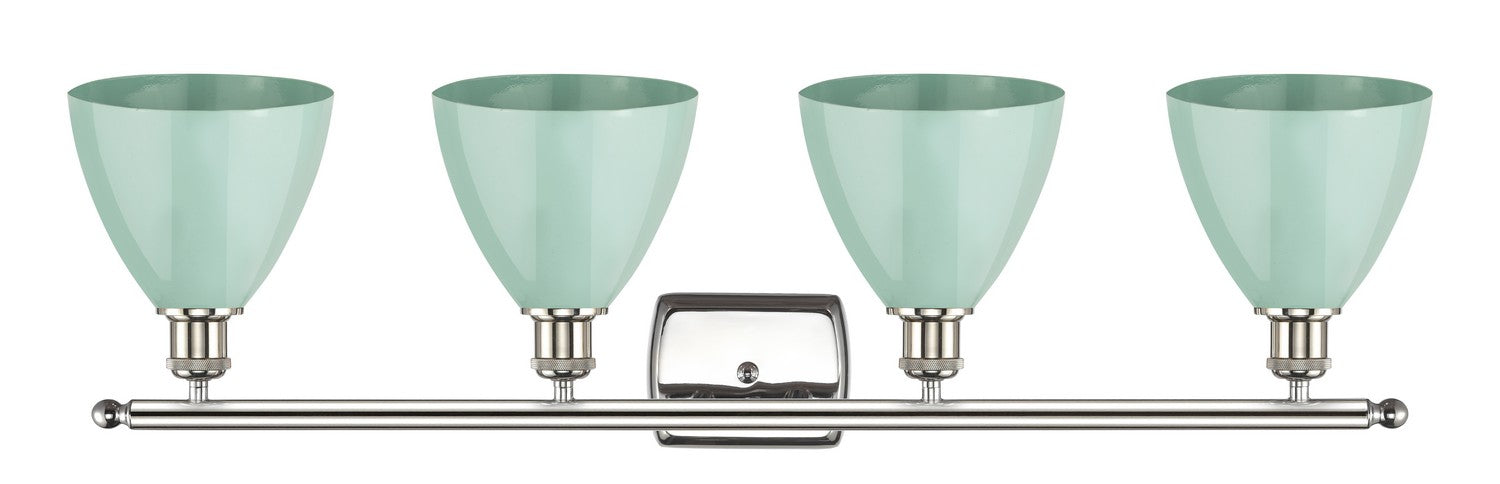 Innovations 516-4W-PN-MBD-75-SF Four Light Bath Vanity, Polished Nickel