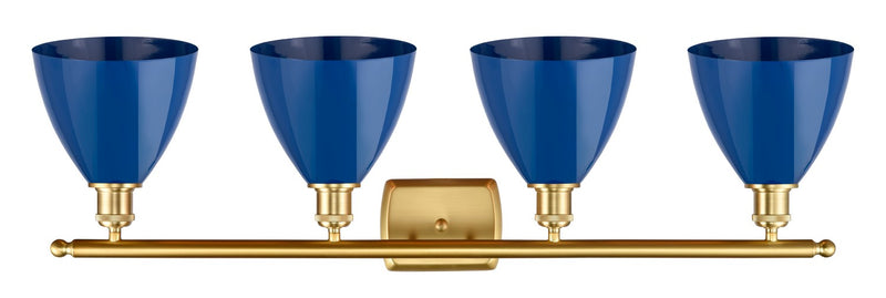 Innovations 516-4W-SG-MBD-75-BL Four Light Bath Vanity, Satin Gold