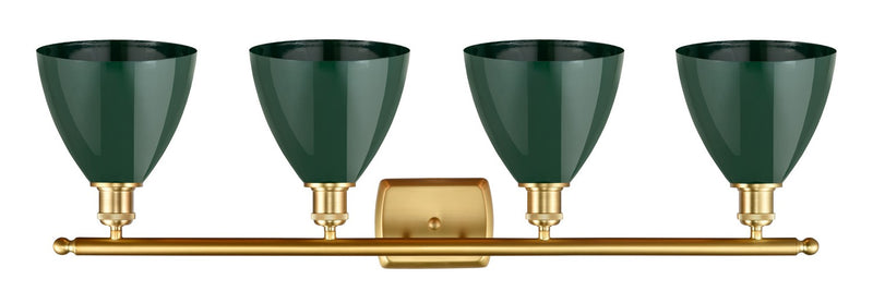 Innovations 516-4W-SG-MBD-75-GR Four Light Bath Vanity, Satin Gold
