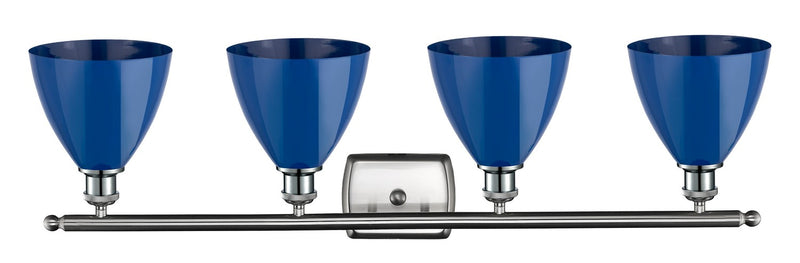 Innovations 516-4W-SN-MBD-75-BL Four Light Bath Vanity, Brushed Satin Nickel