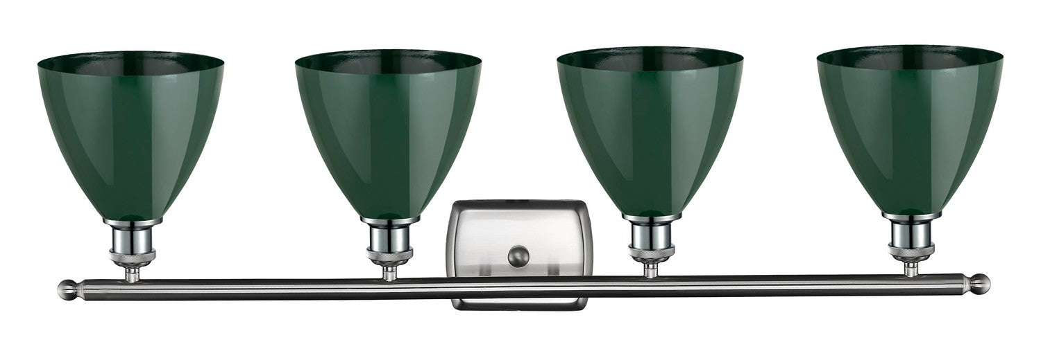 Innovations 516-4W-SN-MBD-75-GR Four Light Bath Vanity, Brushed Satin Nickel