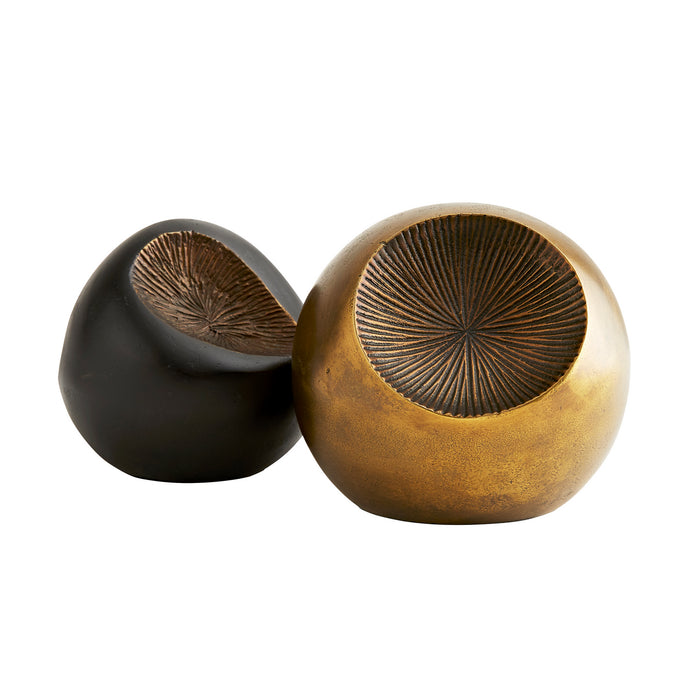 Arteriors 4852 Sculptures, Set of 2, Antique Brass