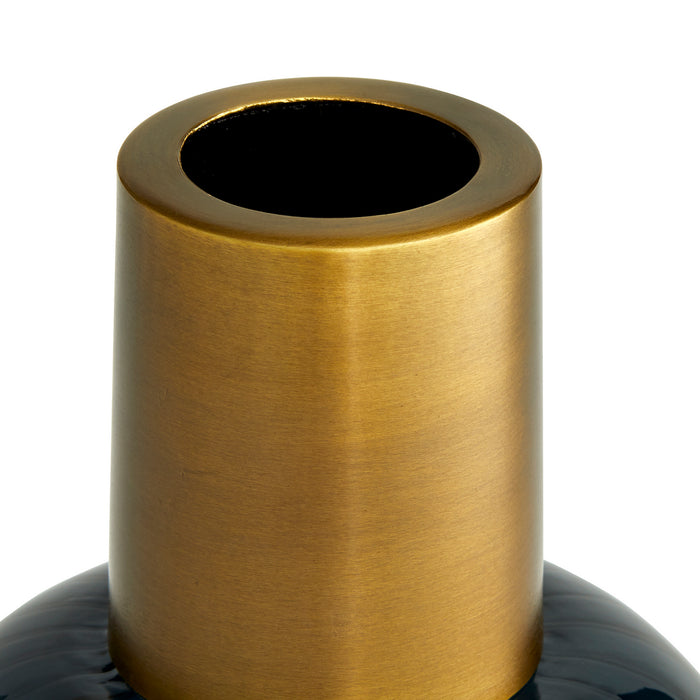 Arteriors 4868 Vases, Set of 2, Navy Optic