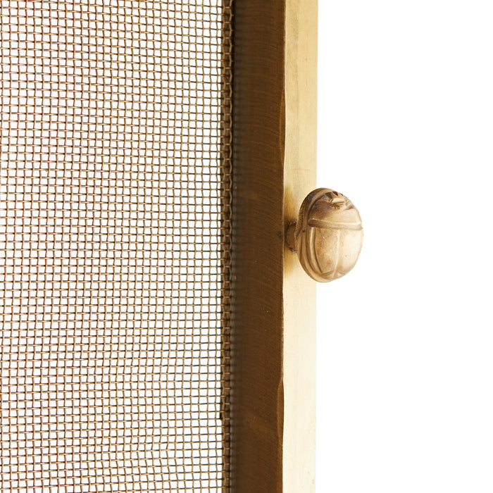 Arteriors 4870 Fire Screen, Antique Brass