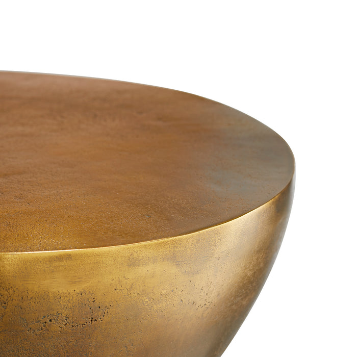 Arteriors 4876 Accent Table, Antique Brass