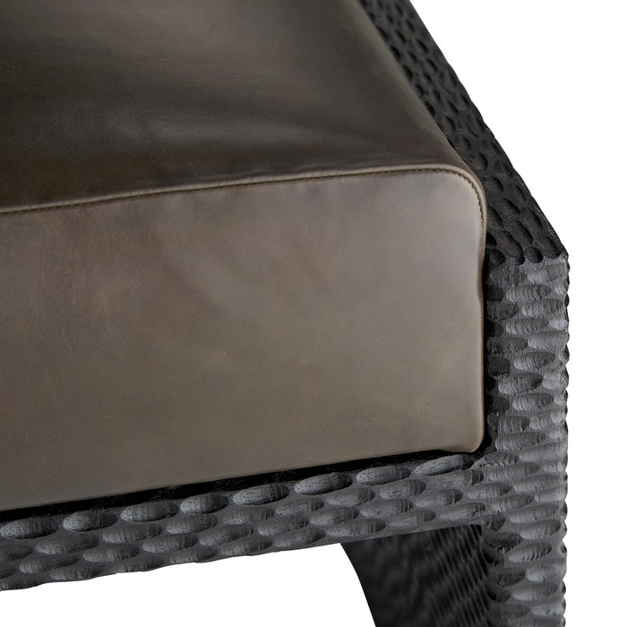 Arteriors 4892 Ottoman, Graphite