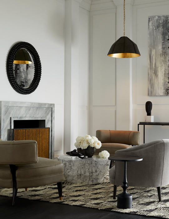 Arteriors 5639 Cocktail Table, White Faux Marble