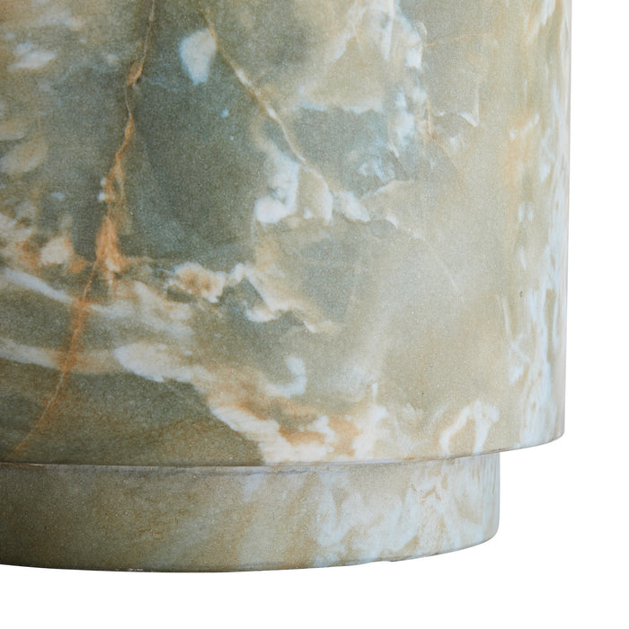 Arteriors 5640 Accent Table, Jade Faux Marble