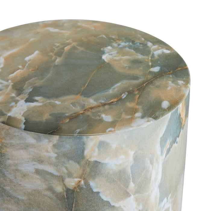 Arteriors 5640 Accent Table, Jade Faux Marble