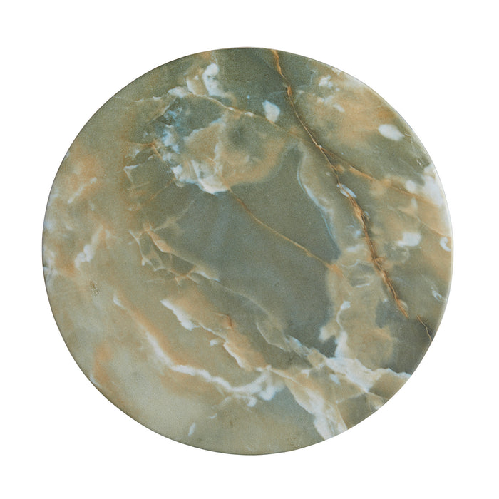 Arteriors 5640 Accent Table, Jade Faux Marble