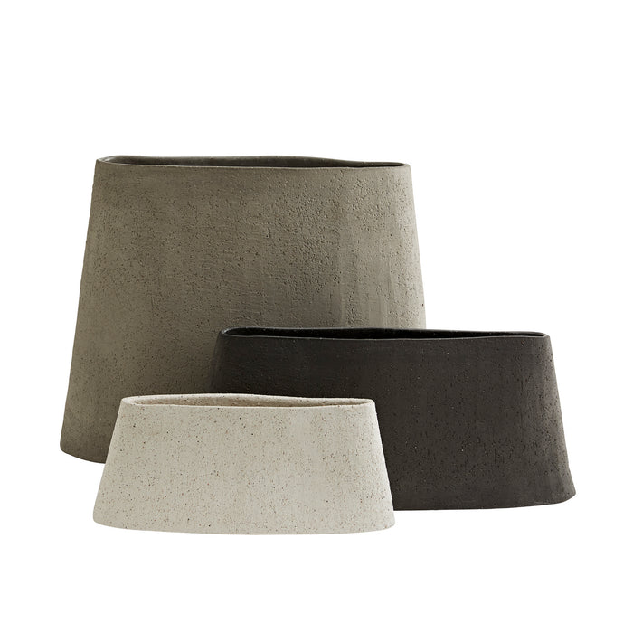 Arteriors 7896 Vases, Set of 3, Gray