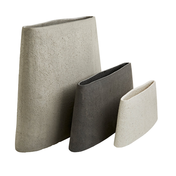 Arteriors 7896 Vases, Set of 3, Gray