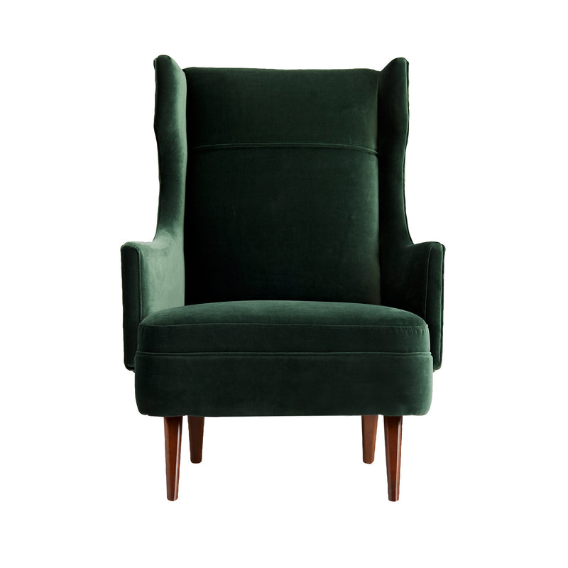 Arteriors 8149 Upholstery - Chair, Forest Velvet/Dark Walnut