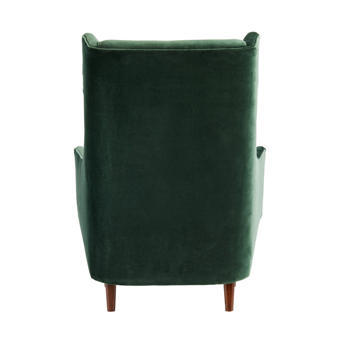 Arteriors 8149 Upholstery - Chair, Forest Velvet/Dark Walnut