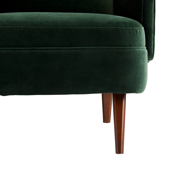 Arteriors 8149 Upholstery - Chair, Forest Velvet/Dark Walnut