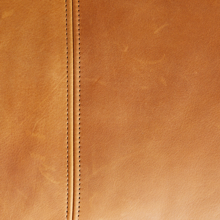 Arteriors 8154 Upholstery - Sofa, Butterscotch Leather/Dark Walnut
