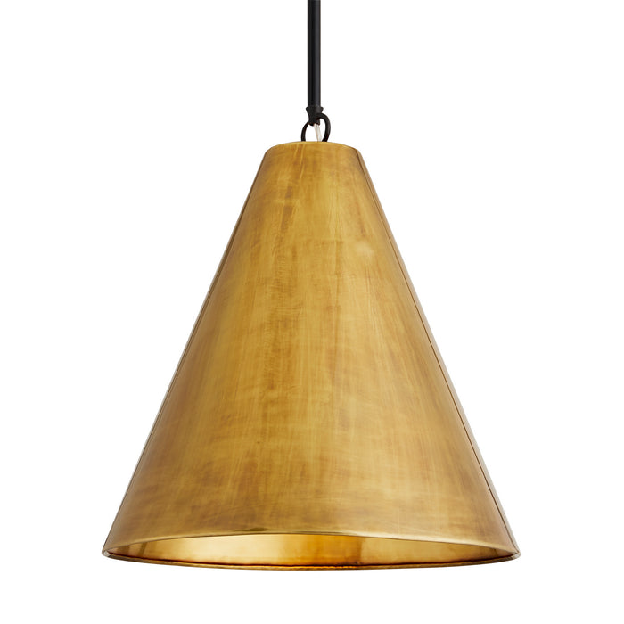 Arteriors 44760 One Light Pendant, Antique Brass