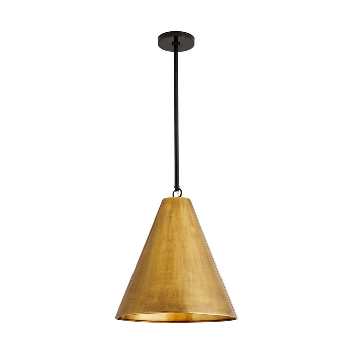 Arteriors 44760 One Light Pendant, Antique Brass