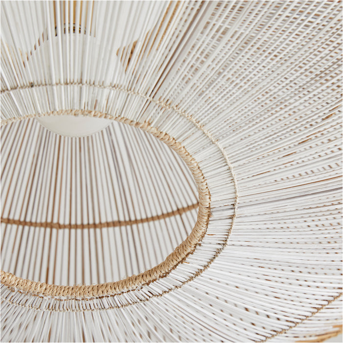 Arteriors 45625 One Light Pendant, White Ombre
