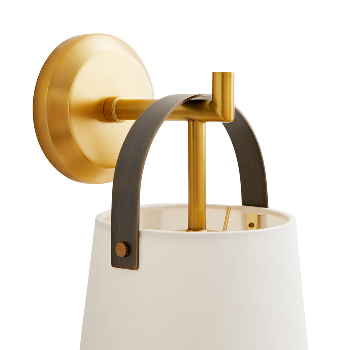 Arteriors 49717 One Light Wall Sconce, Antique Brass