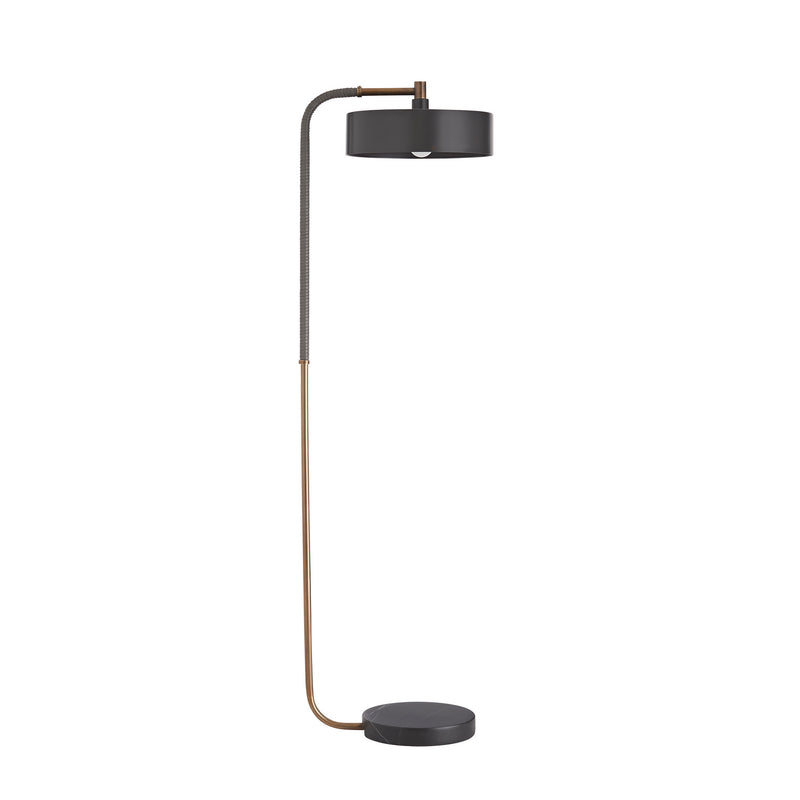 Arteriors 79813 One Light Floor Lamp, Heritage Brass