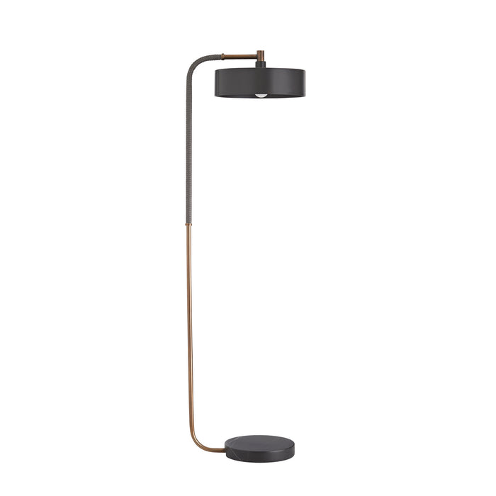 Arteriors 79813 One Light Floor Lamp, Heritage Brass
