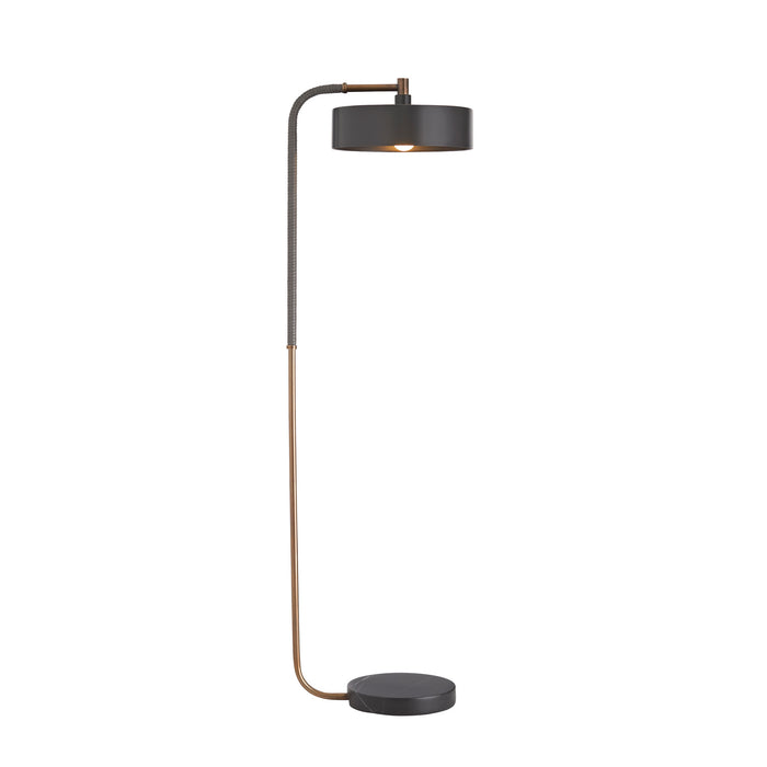 Arteriors 79813 One Light Floor Lamp, Heritage Brass