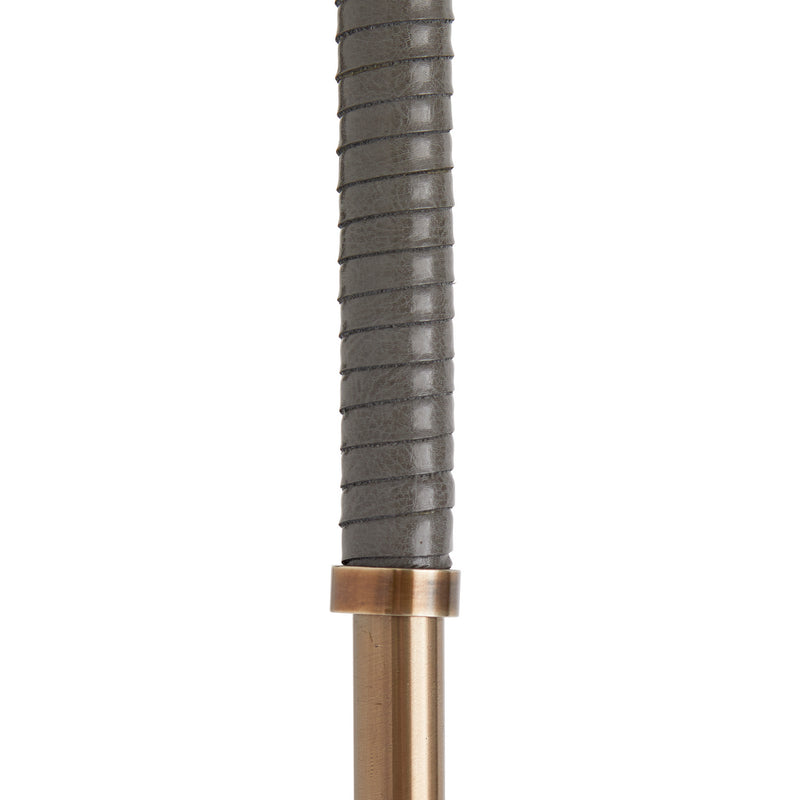 Arteriors 79813 One Light Floor Lamp, Heritage Brass