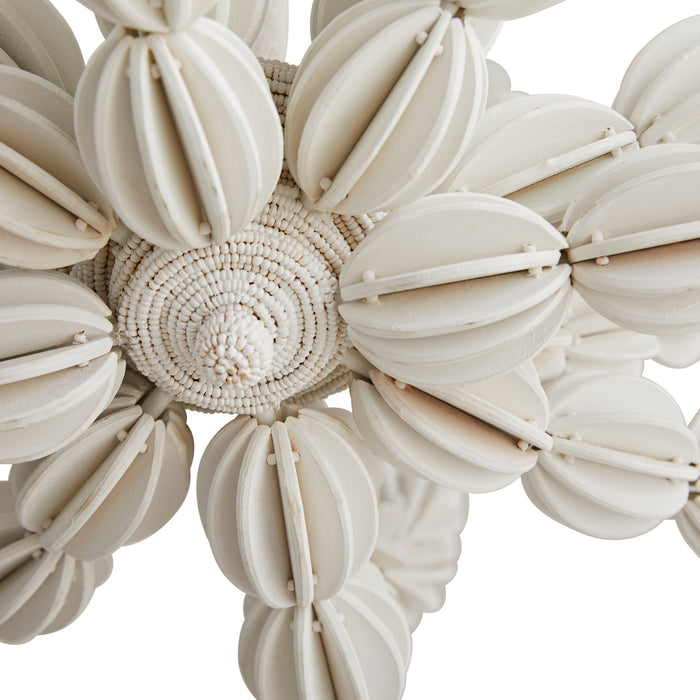 Arteriors 85021 Six Light Chandelier, White