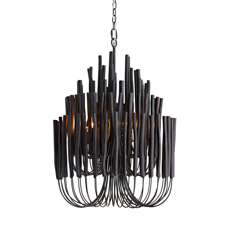 Arteriors 89483 Five Light Chandelier, Black