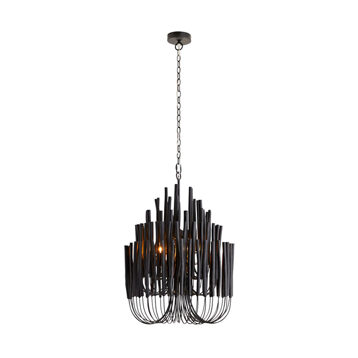Arteriors 89483 Five Light Chandelier, Black