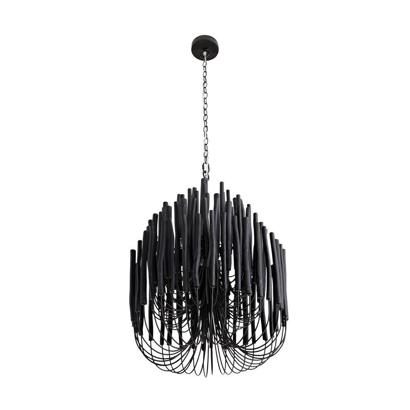 Arteriors 89483 Five Light Chandelier, Black