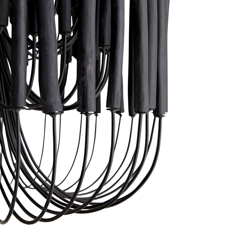 Arteriors 89483 Five Light Chandelier, Black