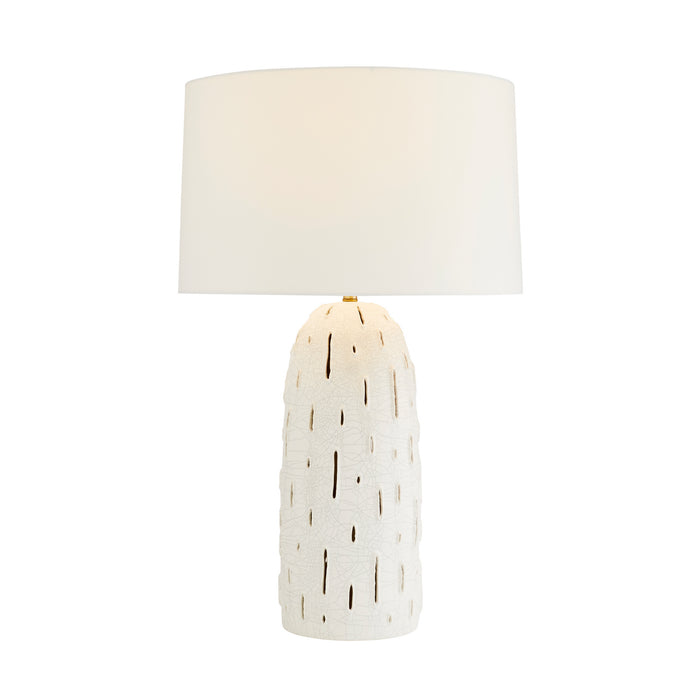 Arteriors 17843-273 One Light Lamp, White Stained Crackle