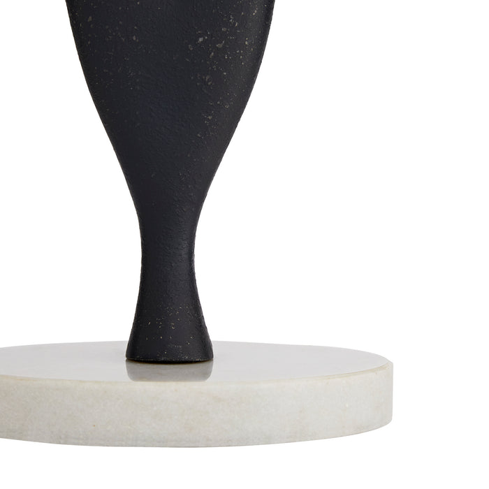 Arteriors 44771-100 One Light Lamp, Charcoal