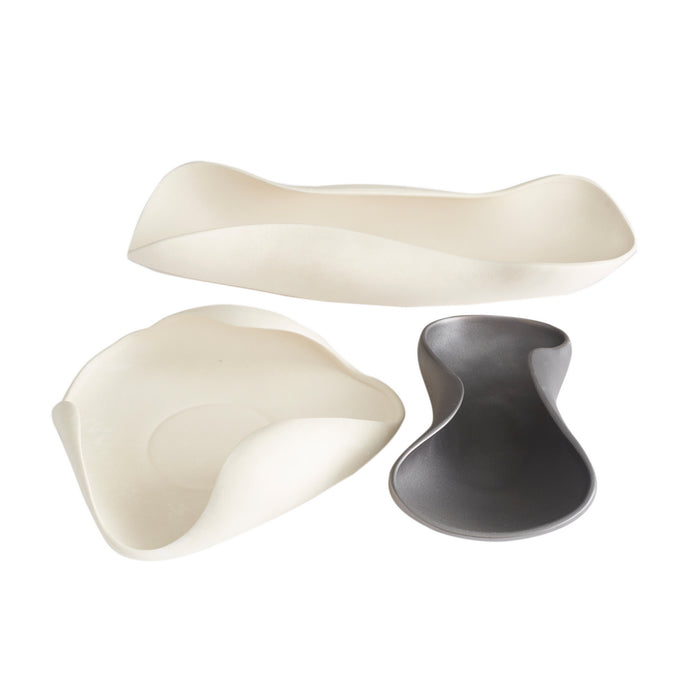 Arteriors DA1001 Trays, Set of 3, Matte Black