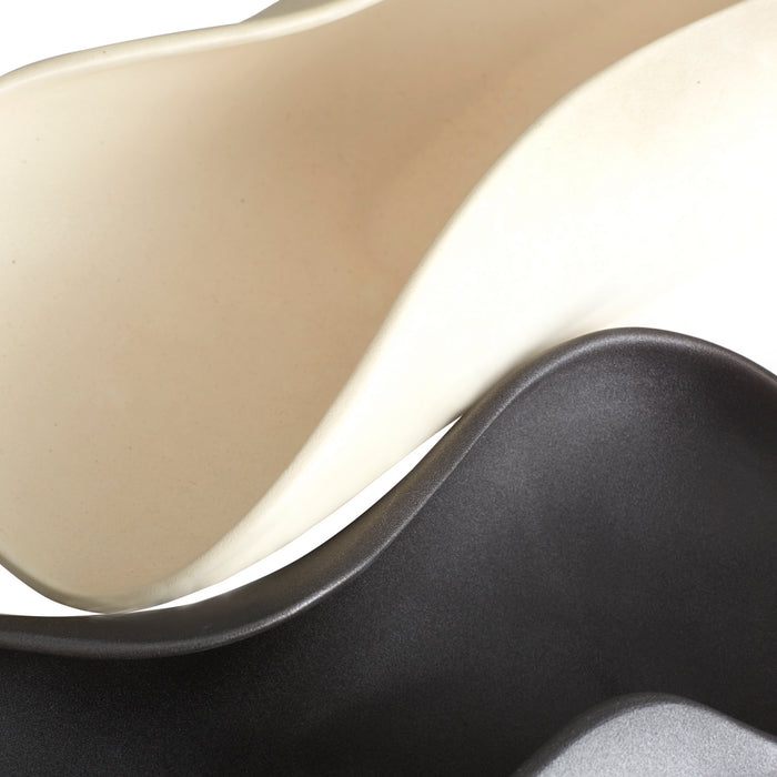 Arteriors DA1001 Trays, Set of 3, Matte Black