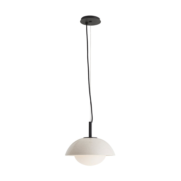 Arteriors DA49002 One Light Pendant, Ivory Stained Crackle
