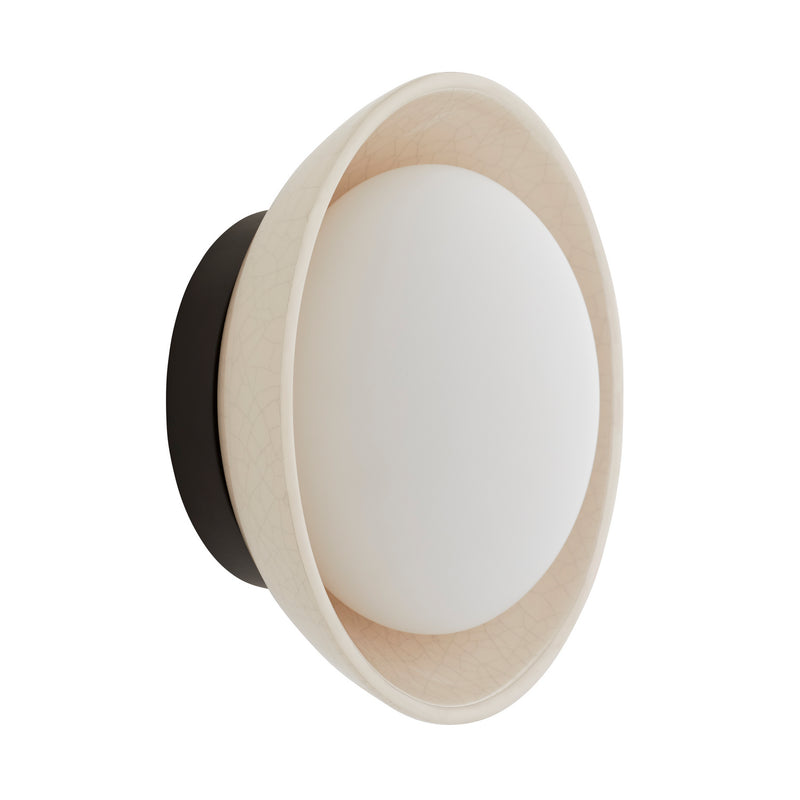 Arteriors DA49005 One Light Wall Sconce, Ivory Stained Crackle