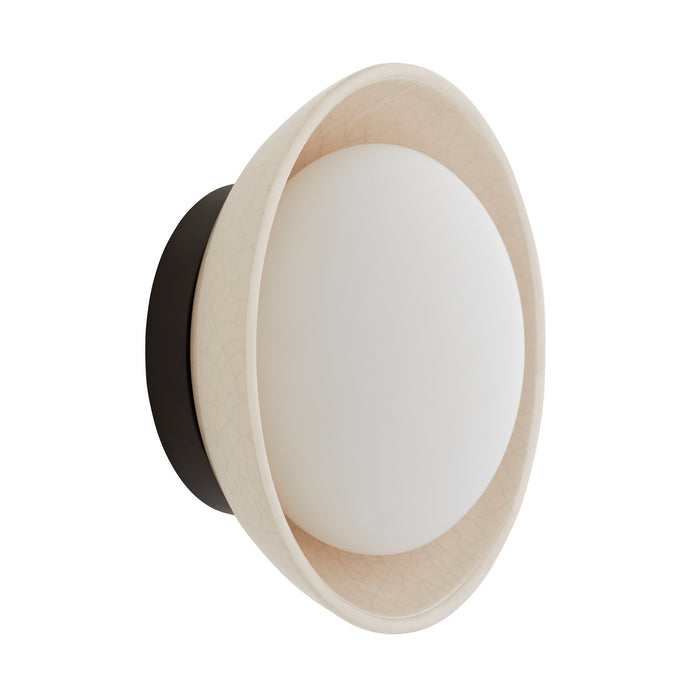 Arteriors DA49005 One Light Wall Sconce, Ivory Stained Crackle