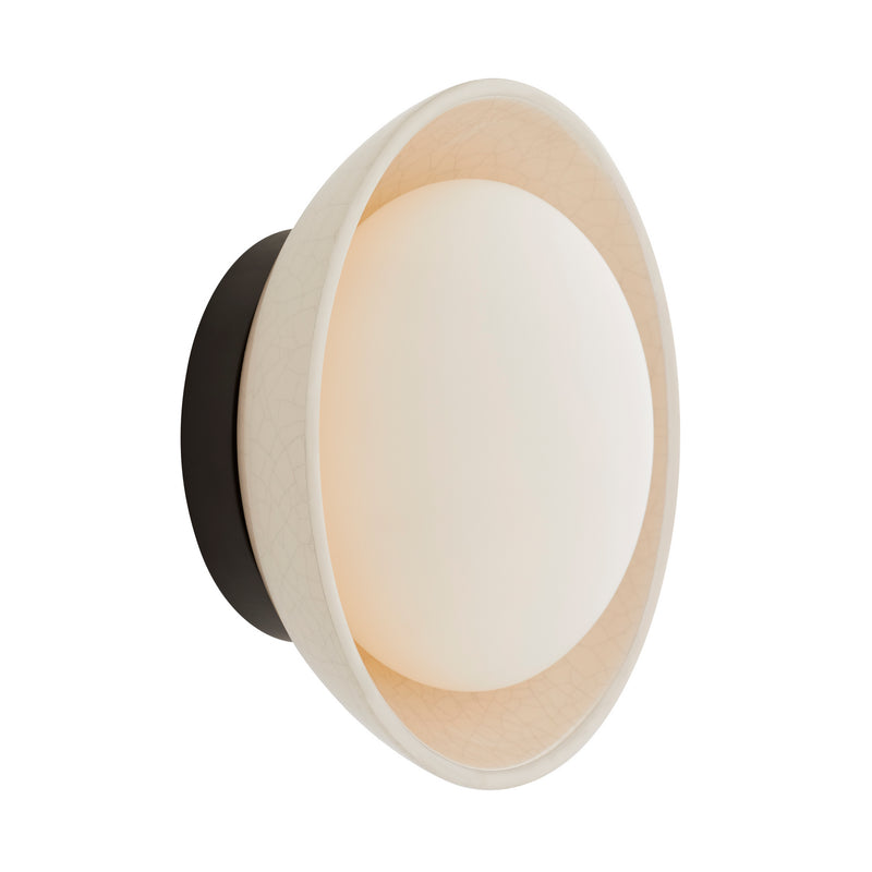 Arteriors DA49005 One Light Wall Sconce, Ivory Stained Crackle