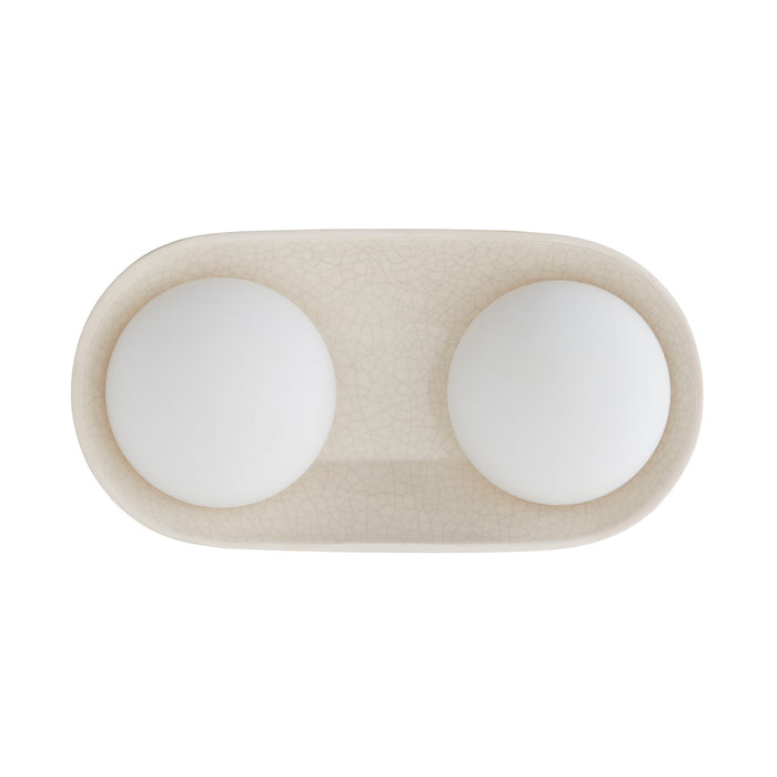 Arteriors DA49006 Two Light Wall Sconce, Ivory Stained Crackle