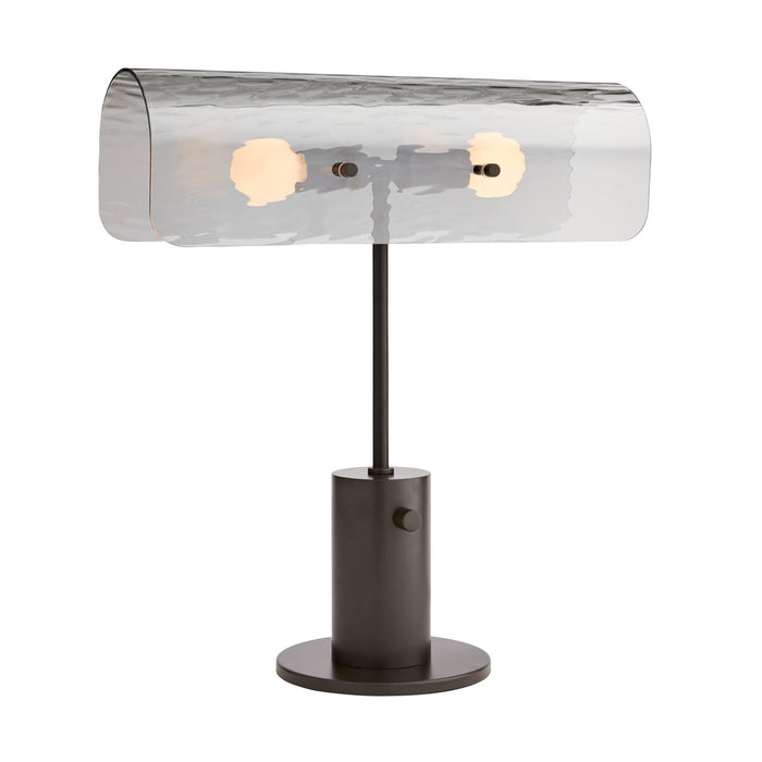 Arteriors DA49010 Two Light Lamp, Smoke