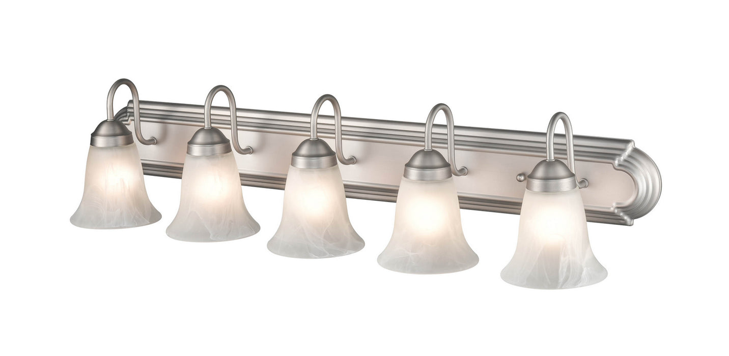 Millennium 4285-SN Five Light Vanity, Satin Nickel