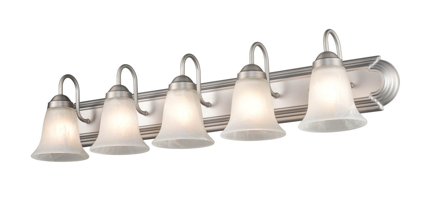 Millennium 4285-SN Five Light Vanity, Satin Nickel