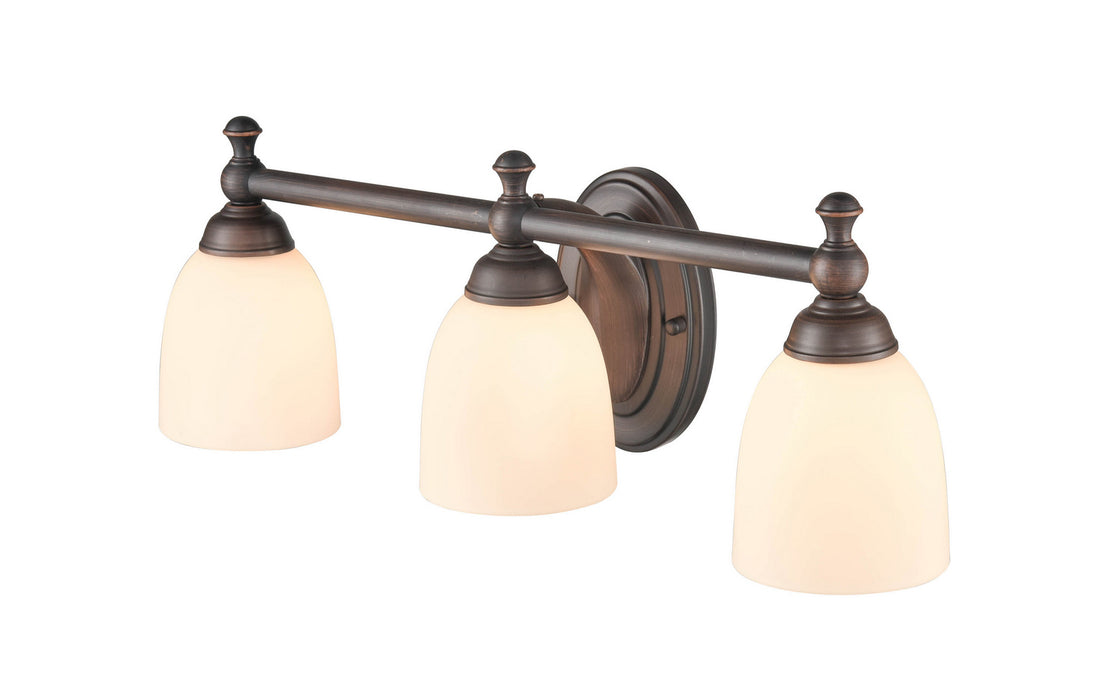 Millennium 4423-RBZ Three Light Vanity, Rubbed Bronze