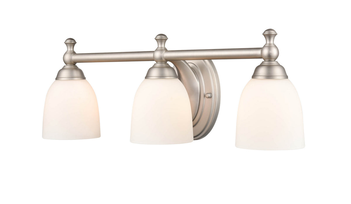 Millennium 4423-SN Three Light Vanity, Satin Nickel