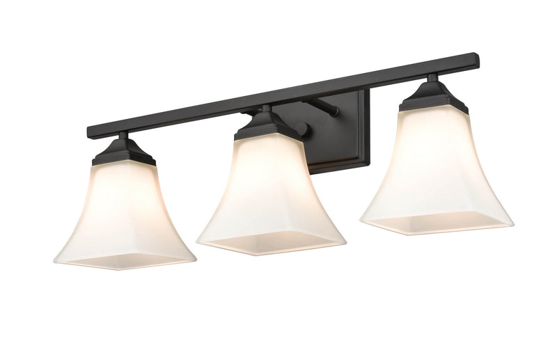Millennium 4503-MB Three Light Vanity, Matte Black